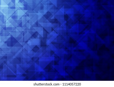 Dark BLUE vector abstract polygonal abstract polygonal. Shining colored illustration in a Brand new style. The polygonal design can be used for your web site.