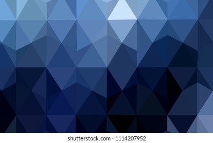 Dark BLUE vector abstract polygonal pattern. Colorful illustration in polygonal style with gradient. A new texture for your web site.