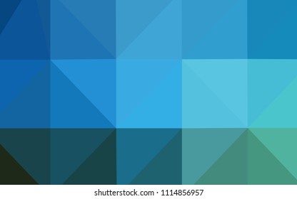 Dark BLUE vector abstract polygonal pattern. Creative illustration in halftone style with gradient. The template for cell phone's backgrounds.