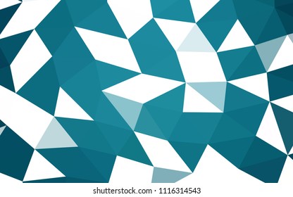 Dark BLUE vector abstract polygonal abstract polygonal. Creative geometric illustration in Origami style with gradient. The template can be used as a background for cell phones.