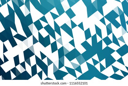 Dark BLUE vector abstract polygonal pattern. Triangular geometric sample with gradient.  The best triangular design for your business.