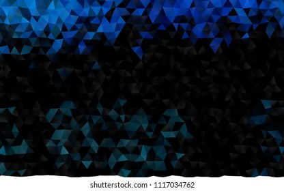 Dark BLUE vector abstract polygonal pattern. Modern geometrical abstract illustration with gradient. The elegant pattern can be used as part of a brand book.