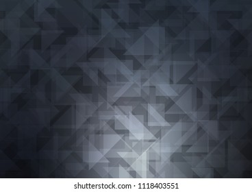 Dark BLUE vector abstract polygonal layout. Shining colored illustration in a Brand new style. Brand new style for your business design.