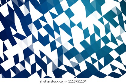 Dark BLUE vector abstract polygonal background. Modern geometrical abstract illustration with gradient. A completely new design for your business.