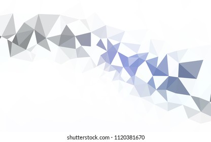 Dark BLUE vector abstract polygonal template. Polygonal abstract illustration with gradient. Best triangular design for your business.