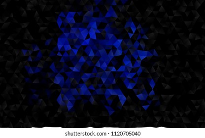 Dark BLUE vector abstract polygonal template. Colorful illustration in abstract style with gradient. The completely new template can be used for your brand book.