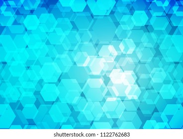 Dark BLUE vector abstract polygonal template. An elegant bright illustration with gradient. The polygonal design can be used for your web site.