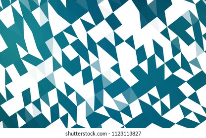 Dark BLUE vector abstract polygonal cover. Triangular geometric sample with gradient.  The elegant pattern can be used as part of a brand book.