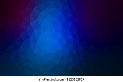 Dark BLUE vector abstract polygonal pattern. Polygonal abstract illustration with gradient. A new texture for your web site.
