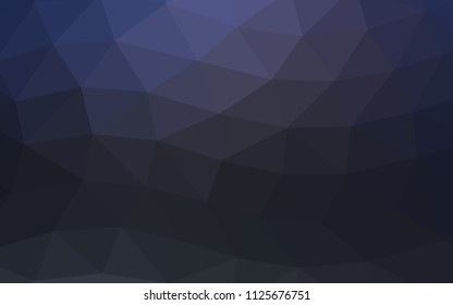 Dark BLUE vector abstract polygonal abstract polygonal. Creative geometric illustration in Origami style with gradient. A completely new design for your business.