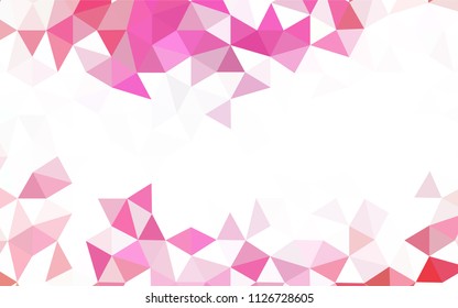 Dark BLUE vector abstract polygonal background. Creative illustration in halftone style with triangles. Completely new template for your banner.
