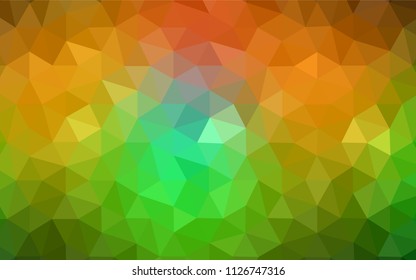 Dark BLUE vector abstract polygonal template. A completely new color illustration in a polygonal style. Template for cell phone's backgrounds.