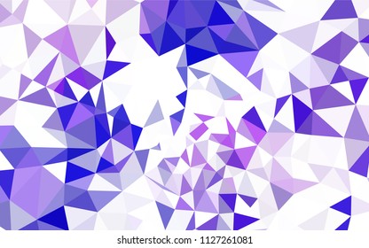 Dark BLUE vector abstract polygonal template. A completely new color illustration in a polygonal style. A completely new design for your leaflet.