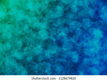 Dark BLUE vector abstract polygonal pattern. Glitter abstract illustration with an elegant design. The textured pattern can be used for background.