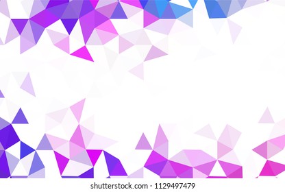 Dark BLUE vector abstract polygonal background. Colorful illustration in polygonal style with gradient. Triangular pattern for your design.