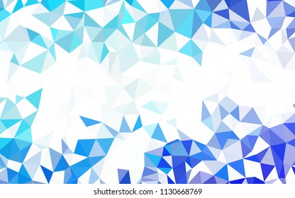 Dark BLUE vector abstract polygonal background. A completely new color illustration in a polygonal style. Brand new design for your business.
