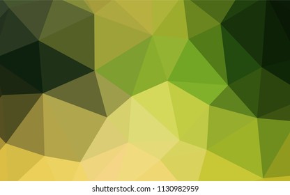 Dark BLUE vector abstract polygonal template. Creative geometric illustration in Origami style with gradient. Completely new template for your banner.