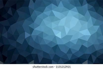 Dark BLUE vector abstract polygonal background. Elegant bright polygonal illustration with gradient. Template for cell phone's backgrounds.