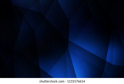 Dark BLUE vector abstract polygonal pattern. Colorful illustration in abstract style with triangles. Brand new style for your business design.