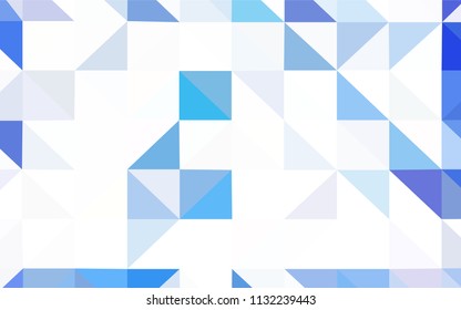 Dark BLUE vector abstract polygonal template. Colorful abstract illustration with triangles. Polygonal design for your web site.