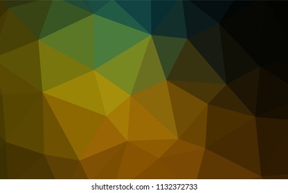 Dark BLUE vector abstract polygonal background. Geometric illustration in Origami style with gradient.  Textured pattern for your backgrounds.