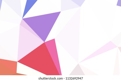Dark BLUE vector abstract polygonal template. Polygonal abstract illustration with gradient. A completely new design for your leaflet.