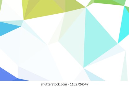 Dark BLUE vector abstract polygonal pattern. A completely new color illustration in a polygonal style. Brand new design for your business.