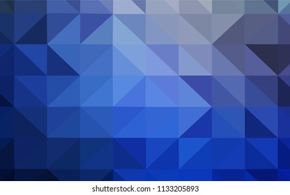 Dark BLUE vector abstract polygonal template. Polygonal abstract illustration with gradient. Polygonal design for your web site.