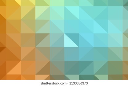 Dark BLUE vector abstract polygonal background. Shining colorful illustration with triangles. Pattern for a brand book's backdrop.