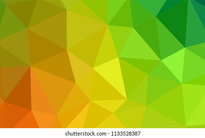 Dark BLUE vector abstract polygonal background. Glitter abstract illustration with an elegant triangles. Best triangular design for your business.