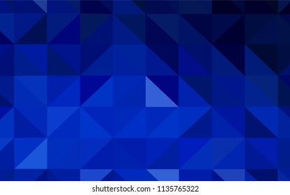 Dark BLUE vector abstract polygonal pattern. Geometric illustration in Origami style with gradient.  Brand new design for your business.