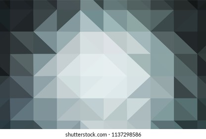 Dark BLUE vector abstract polygonal pattern. Modern abstract illustration with triangles. Template for cell phone's backgrounds.