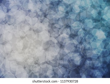 Dark BLUE vector abstract polygonal template. An elegant bright illustration with gradient. The elegant pattern can be used as part of a brand book.