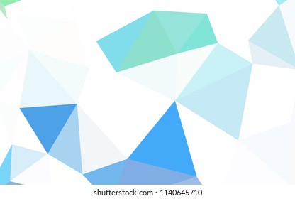 Dark BLUE vector abstract polygonal background. Modern abstract illustration with triangles. Textured pattern for your backgrounds.