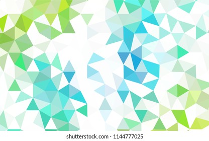 Dark BLUE vector abstract polygonal background. Colorful illustration in abstract style with triangles. Polygonal design for your web site.