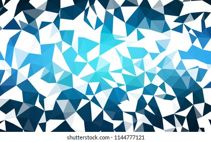 Dark BLUE vector abstract polygonal pattern. Elegant bright polygonal illustration with gradient. Textured pattern for your backgrounds.