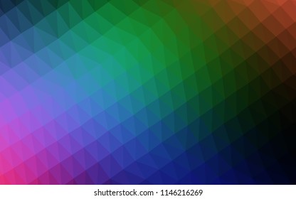 Dark BLUE vector abstract polygonal background. Glitter abstract illustration with an elegant design. The elegant pattern can be used as part of a brand book.