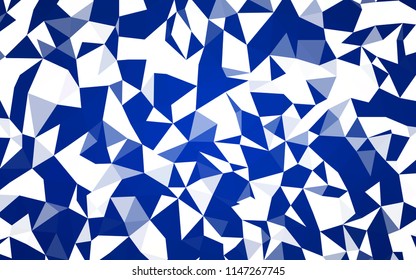 Dark BLUE vector abstract polygonal template. Polygonal abstract illustration with gradient. Template for cell phone's backgrounds.