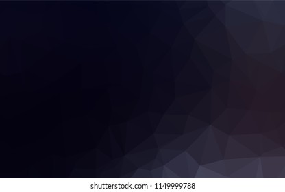 Dark BLUE vector abstract polygonal cover. A completely new color illustration in a vague style. The best triangular design for your business.