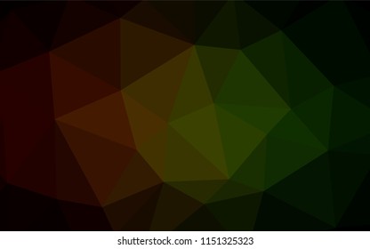 Dark BLUE vector abstract polygonal pattern. Triangular geometric sample with gradient.  Brand new style for your business design.