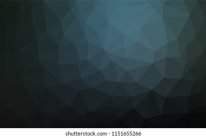 Dark BLUE vector abstract polygonal layout. Brand new colored illustration in blurry style with gradient. The polygonal design can be used for your web site.