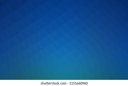 Dark BLUE vector abstract polygonal background. Creative geometric illustration in Origami style with gradient. A new texture for your design.