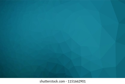 Dark BLUE vector abstract polygonal texture. A vague abstract illustration with gradient. Brand new style for your business design.