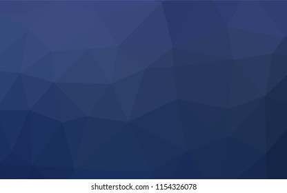 Dark BLUE vector abstract polygonal texture. Shining colored illustration in a Brand new style. The elegant pattern can be used as part of a brand book.