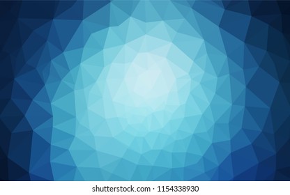 Dark BLUE vector abstract polygonal pattern. A completely new color illustration in a polygonal style. Brand new design for your business.