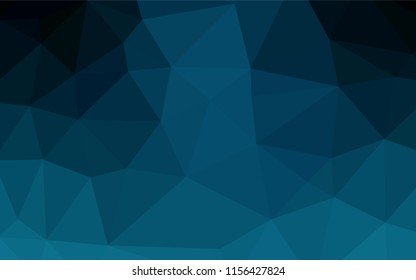 Dark BLUE vector abstract polygonal cover. A completely new color illustration in a vague style. A completely new template for your business design.