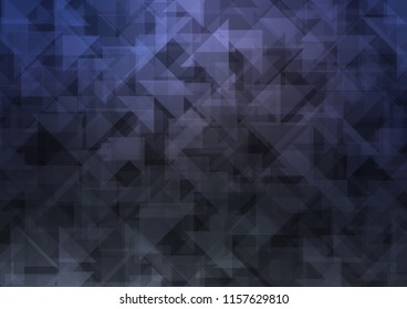 Dark BLUE vector abstract polygonal abstract polygonal. A completely new color illustration in a vague style. Brand new style for your business design.