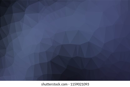 Dark BLUE vector abstract polygonal texture. An elegant bright illustration with gradient. The textured pattern can be used for background.