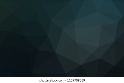 Dark BLUE vector abstract polygonal texture. Creative geometric illustration in Origami style with gradient. The best triangular design for your business.