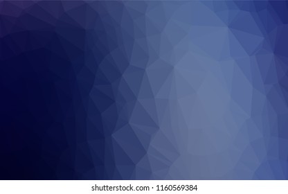 Dark BLUE vector abstract polygonal texture. Creative geometric illustration in Origami style with gradient. The best triangular design for your business.